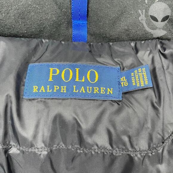 Polo Ralph Lauren XL Blue Duck Down Puffer Ski Jacket Big Pony Vintage - Picture 2 of 8